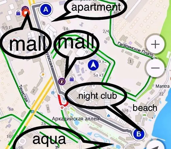 в аркадии Appartement Odessa